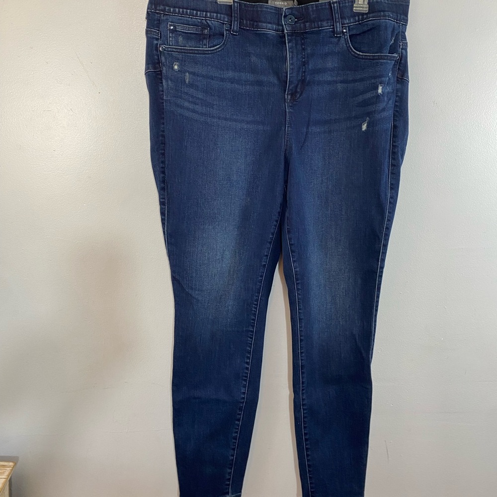 Torrid Bombshell Skinny Jeans Blue Size 22 Tall